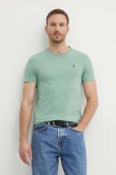 Ralph Lauren pamut póló zöld, férfi, sima, 710671438 - zöld S - answear - 23 990 Ft