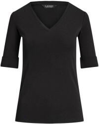 Ralph Lauren Bluză V Judy Elbow Sleeve 200815843003 001 black (200815843003 001 black)