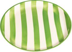 Zafferano Farfurie pentru prânz Lido Righe cu dungă 28 cm verde (RIG0905)