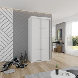  TOP PLUS B-25 Tolóajtós Szekrény 100x200x62 - Feher (Barcelona B-25 Plus 100 biały)