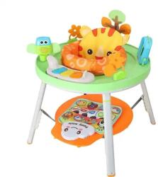 WePro Store bébiugró játék Aktivitásközponttal és zongorával, 3 az 1-ben, bébiugró, átalakítható játékasztallá, etetőszékké, hangok, fények, vonzó kiegészítők, Play station zenélő szőnyeggel,