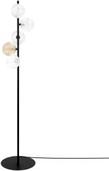 Kaja Saturno állólámpa 5x10 W fekete-átlátszó-borostyán K-5698 (K5698)