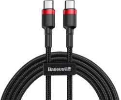 Baseus Cafule Flash Charging Datový Kabel USB-C - USB-C 60W 1m Red/Black