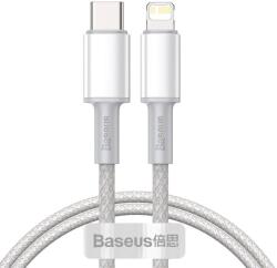 Baseus High Density Braided Series Fast Charging Datový Kabel USB-C - Lighting 20W 1m White