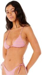 Rip Curl Isles Plaid Sliding Triangle bikini top - Pink (Purple)