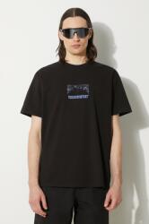 thisisneverthat pamut póló Nightmare Tee fekete, férfi, nyomott mintás, TN241TTSST16 - fekete L