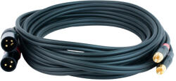 Master Audio Кабел Master Audio - RCA930/5, 2x RCA/2x XLR, 5 m, черен (RCA930/5)