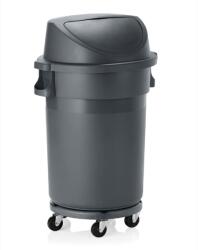  Cos de gunoi cu cărucior și capac împingător, 120L Cos de gunoi