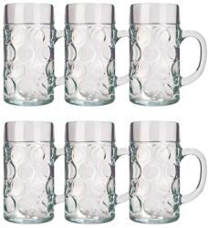  Halba de bere, Pahare bere, Cana bere set 6, ISAR - 1 litru Pahar