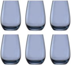  Pahare - colorat, Elements, set de 6, albastru-gri, 465 ml Pahar