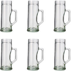  Halba de bere, Pahare bere, Cana bere set 6, Premium, neted - 0, 3 litri Pahar