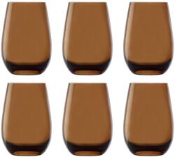  Pahare - colorat, Elements, set de 6, maro, 465 ml Pahar