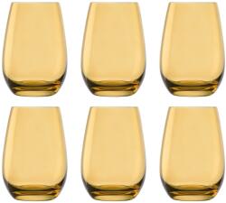  Pahare - colorat, Elements, set de 6, chihlimbar, 465 ml Pahar