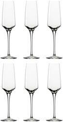  Pahare sampanie - Experience, set de 6 pahare de sampanie de cristal de 190 ml pentru vinuri spumante si sarbatori Pahar