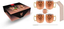  Set cana cupru Diamond Moscow Mule Pahar