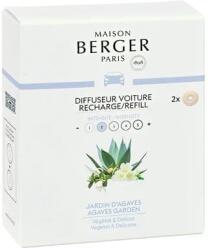 Maison Berger Paris Tartalék utántöltő autó diffúzorhoz Agave kert Agaves Garden (Car Diffuser Recharge/Refill) 2 db