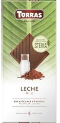 TORRAS Stevia Tejcsokoládé hozzáadott cukor nélkül, édesítőszerrel 100 g