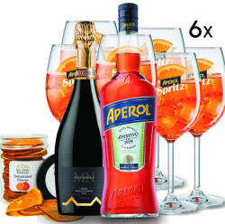 Aperol Spritz Csomag 6 db Pohárral *MN (0, 7L 11%)
