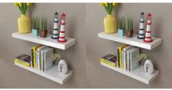  4 db fehér fali polc 60 cm