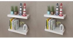  4 db fehér fali polc 40 cm