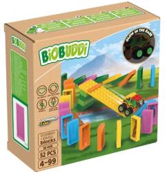 BiOBUDDi Dominó versenypálya | építőjáték | 52 db építőkocka | BiOBUDDi BB-4008 (BB-4008)