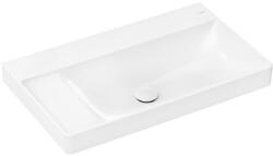 Hansgrohe Xelu Q Pultra ültetett mosdótál bal oldali szegéllyel 80x48, csapfurat és túlfolyó nélkül, SmartClean 61035450 (61035450)