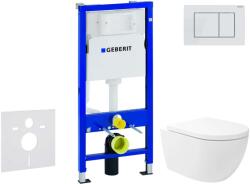 Geberit Duofix - Előfali szerelő készlet, Oudee Vortex WC és softclose ülőke, Delta30 vezérlőgomb, alpesi fehér SANI11CA3183 (SANI11CA3183)