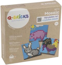 Q-BRICKS Háziállatos mozaik készlet | mozaik készlet | 753 db mozaik | Q-BRiCKS® (QBMSC-FRA-CB3)
