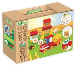 BiOBUDDi Gabonafarm | építőjáték | 38 db építőkocka | BiOBUDDi BB-0243 (BB-0243)