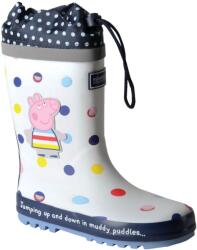 PEPPA PIG Gyermekek/gyerekek Splash pöttyös Wellington csizma fehér