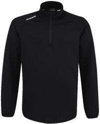 CCM Hanorac pentru bărbați LOCKER ROOM FLEECE 1/4 ZIP Black XL