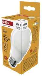 EMOS LED izzó Basic A60 / E27 / 11W (75 W) / 1055 lm / Természetes fehér ZL5F58 (ZL5F58)