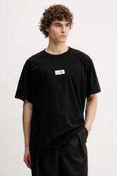 MM6 Maison Margiela pamut póló fekete, férfi, nyomott mintás, SH0GC0033 - fekete XL