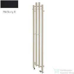 Radeco TUBO 3K KOLOR 1200x285 design radiátor, MERKURY 8 (selyemfényű fekete) színben (Radeco_TUBO_3K_KOLOR_MERKURY8)