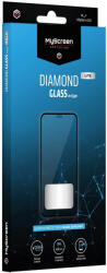 Samsung Galaxy A56 5G SM-A566B, Kijelzővédő fólia, ütésálló fólia (az íves részre is! ), Diamond Glass (Edzett gyémántüveg), Full Glue, MyScreen Protector Edge Lite, fekete