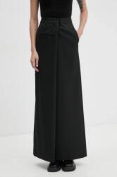 MM6 Maison Margiela szoknya fekete, maxi, egyenes, S62MI0025. M35227 - fekete M