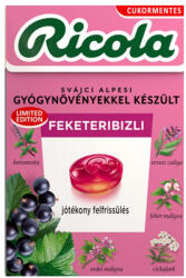 Ricola cukorka feketeribizli - 40g - koffeinzona