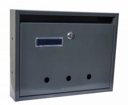Gomboss/Perfekto Lépcsőházi Postaláda (Florida) 350mm X 270mm X 60mm Felfele Nyíló Névjegy Antracit (65-P20021-64-CS)