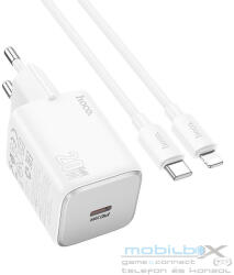 hoco. wall charger Type C + cable Type C to Lightning QC PD 20W N40 white