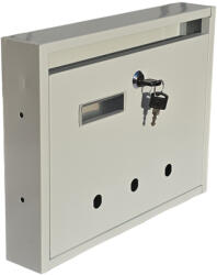 Gomboss/Perfekto Lépcsőházi Postaláda (Monaco) 310mm X 230mm X 60mm lefele nyíló Szürke (82-P00013-65-CS)