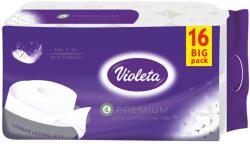 Violeta VIOLETA prémium toalettpapír, 3 rétegű, fehér, 16 tekercs - klin