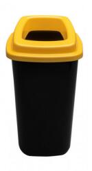 Plafor Sort szelektív hulladékgyűjtő, szemetes 45L fekete/sárga - klin