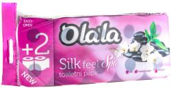 Alpha Olala Silk Feel Spa toalettpapír 3 rétegű fehér 155 lap 10 tekercses, 6csg/zsák