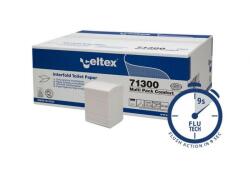 Celtex Multi Pack hajtogatott toalettpapír cellulóz 2 réteg, 11x18cm, 36x250 lap - klin