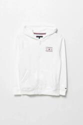 Tommy Hilfiger gyerek felső fehér, nyomott mintás, kapucnis, KB0KB09568 - fehér 176