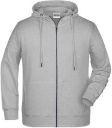 Daiber Hanorac pentru bărbați cu fermoar din bumbac bio 8026 - Gri prespălat | XL (8026-1780927)