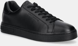 Giorgio Armani bőr sportcipő fekete, XM000141 AF11912 UC001 - fekete Férfi 43