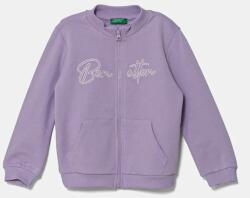 Benetton gyerek melegítőfelső pamutból lila, mintás, 3J70G503N - lila 98