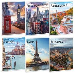 Ars Una Füzet vonalas ARS UNA A/4 40 lapos Extra kapcsos Cityscape (53114822) - fotoland