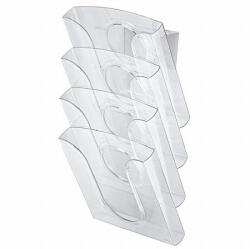 LEITZ Katalógustartó, kiegészítő támasszal, A4, 4 rekeszes, LEITZ Presenter , víztiszta (54000102) - tabexpress